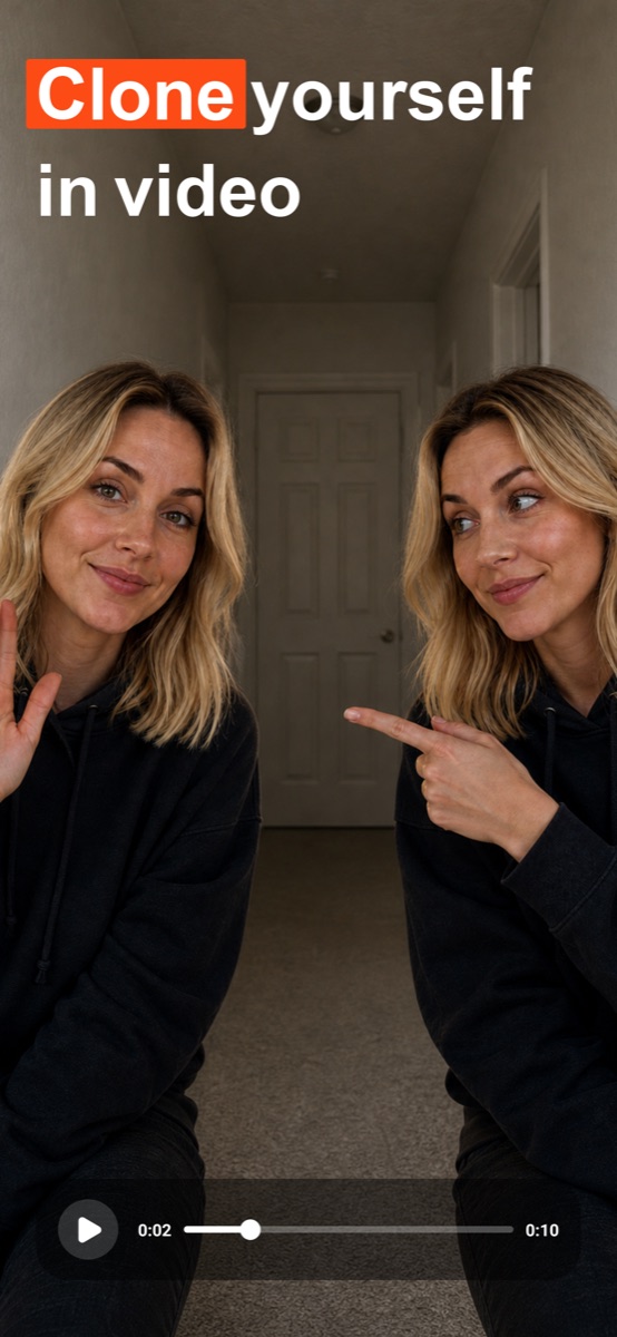 Double You clone yourself in video screenshot